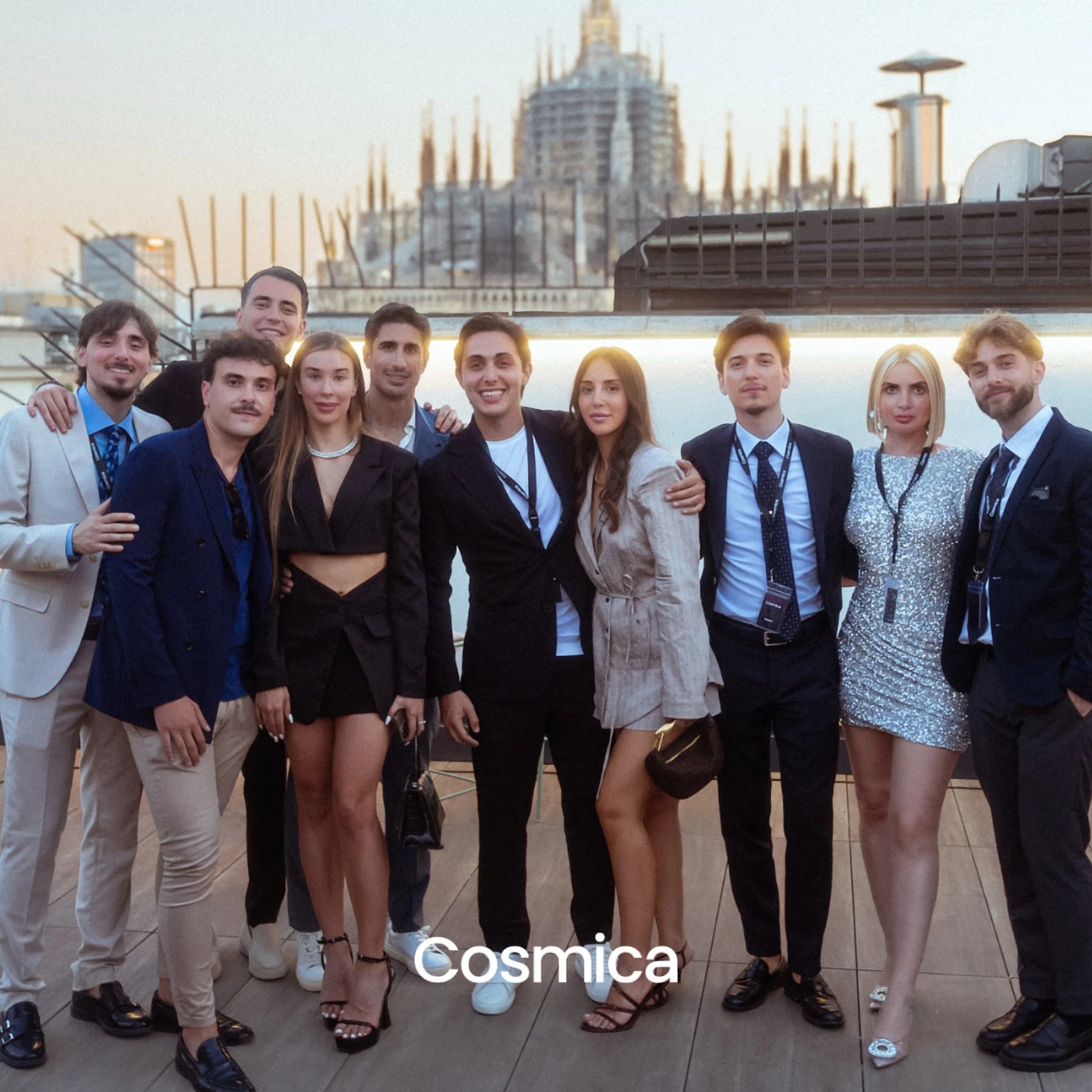 Il team Cosmica a Milano