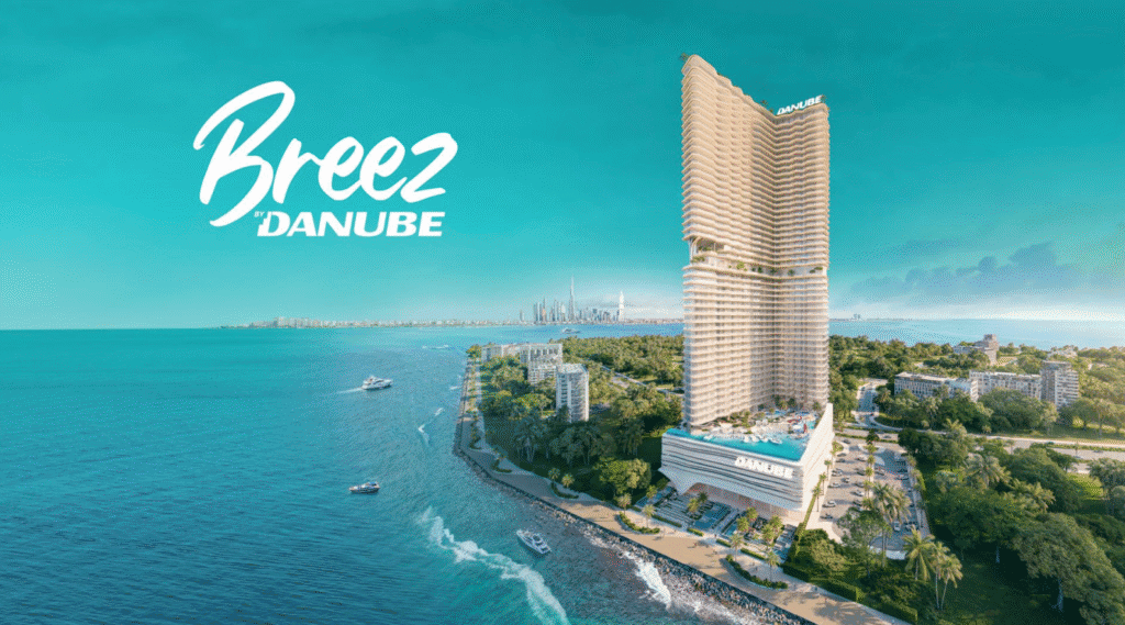 Facciata di un edificio residenziale di nuova costruzione a Dubai