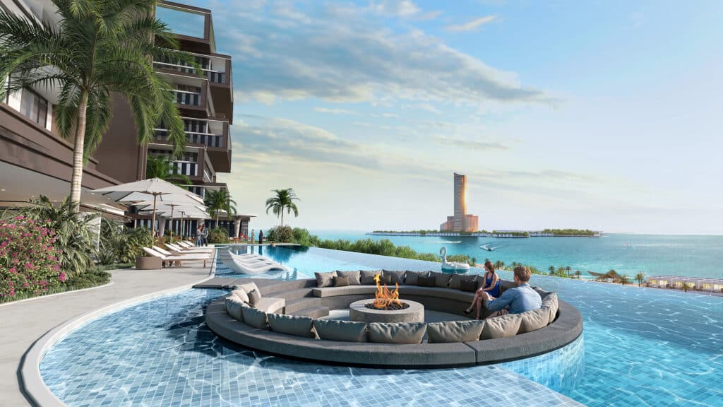 Complesso residenziale moderno a Dubai, riferimento per l'investimento a Jumeirah Village Circle